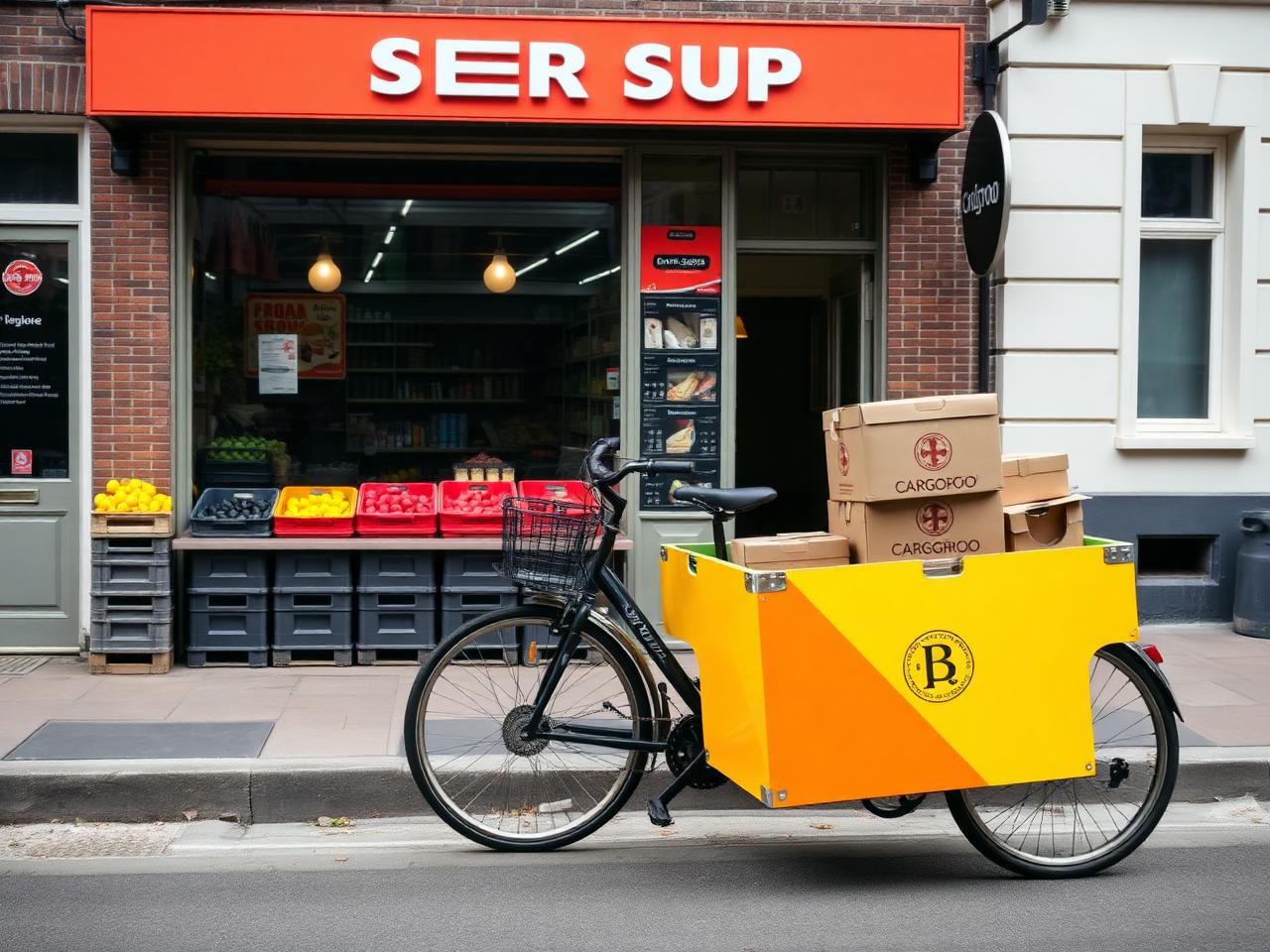 Local corner shops: The bike is the basket.